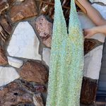 Terani Couture  Citrine sparkly halter drop dress Photo 4
