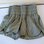 ODODOS Thick Waist Workout Shorts Womens Size M Yoga Running Green Size M Photo 0