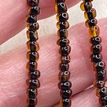 Boutique Blister pearl amber glass mother of pearl necklace.* Photo 5