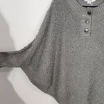 Simply Noelle Gray Poncho Sweater NWT Size Small/Medium Gray Sweater Photo 2
