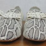 Pertini Spanish Made Snake Print Leather Flats Size 41 Gray Photo 10