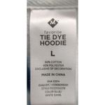 Favorite Tie Dye Hoodie Women's Long Sleeve Blue White Swirl Pullover Large Photo 3