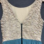 Jodi Kristopher Cream Lace Bodice Flared Cocktail/ Prom Dress Size 7 Photo 4