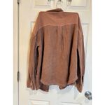 Thread and Supply Womens Corduroy Button Down Shirt Jacket Medium Rose Pink Photo 2