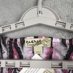 One World Energe by Shirt Blouse L Embellished Brown Beige Floral Y2K Fairy Photo 5