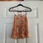 Anthropologie La Fee Verte Silk Diamond-shaped back Sun Fire CamiTop Size Small Photo 1