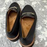 Naturalizer  Black Leather Loafers with Gold Accent Photo 8
