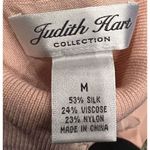 Judith Hart Lightweight Red Pullover Silk Blend Sweater Jewel Accent Artsy Sz M Size M Photo 1