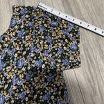 Erika Vintage 90s Floral Print Maxi Dress Short Sleeve Scoop Neck Women Boho S Photo 8