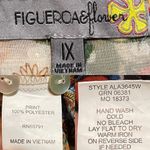 Figueroa & Flower Womens Shirt Blouse Sheer Floral Mixed Print 3/4 Sl Plus 1X Gold Photo 9