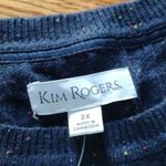 kim rogers  Speckled Cable Knit Sweater SIZE 2X Photo 1