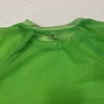 Athleta Neon Lime Green Sheer Running Athletic Nylon Top Size Large FLAW Photo 11