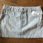 Topshop  light wash denim size 8 normcore mini skirt Photo 0