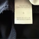 Hugo Buscati  Black Dress Open‎ Draped Back Size 6 EUC Photo 4