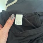 Black Halter Bodysuit Mid Waist Solid Fitted Size M Photo 5