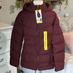 32 Degrees Heat PufferJacket Ski  Winter Coat Lightweight Burgundy Maroon Small Photo 0