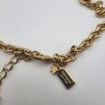 Kate Spade  Second Nature Gold Tone, Pink Crystal, & Wood Statement Necklace Photo 6