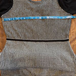 Calvin Klein Women's Dress Sweater Dress Houndstooth Black & White Zip Back Photo 7