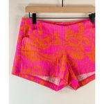 Lilly Pulitzer  Womens Shorts Pink Liza Floral Ribbed Hot Pants Low Rise Size 2 Photo 4