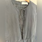 Amanda Uprichard 100% Silk Black Long Sleeve Cutout Mini Dress size P XS 0-2 Photo 4