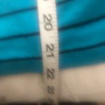 Ralph Lauren LRL Long Sleeve Crewneck pullover Striped Cotton Tee Teal L Photo 1