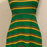 Urban Outfitters 90s Style Retro Tie Back Green Striped Tank Dress Photo 0