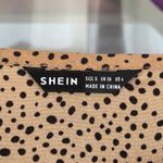 SheIn Women’s Small Animal Print V-Neck Lantern Sleeve Loose-Fitting Blouse Chic Photo 6