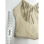 Jack Daniel's  Old No 7 Leather Women Crop Top Medium Motorcycle Fringe Biker Photo 9