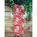 Faithfull the Brand Revolve  Lulu Maxi Skirt Camara Floral Red White Hawaiian 10 Photo 3