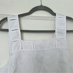 Madewell Embroidered Tank Mini Dress in 100% Linen in Eyelet White Size 2 NWT Photo 7