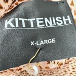 Kittenish  Brown Animal Print Coverall Romper Womens XL Beachy Summer Casual Photo 8