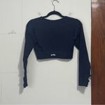 AYBL ‎ Reflex Seamless Long Sleeve Crop Royal Blue NWT Large Photo 5