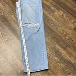 American Eagle Distressed 90s Straight Denim Jeans Womens 16 Destroyed Ripped Photo 6
