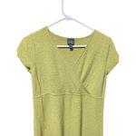 Eileen Fisher  Wool Tunic Blouse Green‎ Size XS V-Neck Photo 1