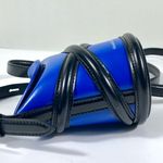Alexander McQueen Mini The Curve Leather Crossbody Bag Electric Blue NEW Photo 7