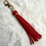 NEW Red Tassel Bag Charm Tassels Keychains Purse Fashion Charm Photo 0