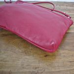 Amanda Smith Vintage Red Leather Crossbody-Shoulder Purse Photo 4
