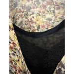 Vintage Nostalgia‎ Prairie Dress Rayon Floral Print Size Medium Short Sleeve Photo 3