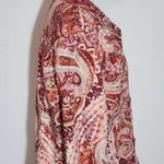 Coldwater Creek Colorful Paisley Print Cotton Jacket Size 14 Colorful Jacket Photo 3