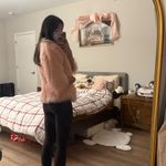 Vintage Northern Lights for Bloomingdales pink lambskin shearling coat Size 2 Photo 3