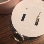 ✨ Diamonique Inside Out Hoop Earrings✨ Gold Photo 4