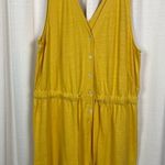 Loft Plus Yellow Cotton V Neck Romper Sz.22W NWT Photo 3