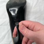 Ralph Lauren Collection purple label black peep toe heels size 9.5 office siren Photo 9