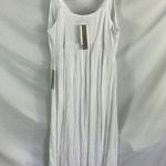 Love by Design NWT Sasha Crinkle Maxi Dress White Size Medium Photo 3
