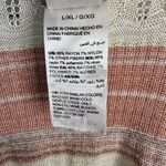 Chico's Womens size Large XL Textured Shine Stripe Ruana Wrap Open Sweater FLAW Photo 7