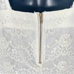 Akira White Lace Robe with Plunge Neckline Photo 8