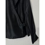JM Collection Vintage Y2K Womens 18 Black True Wrap Blouse Top Professional Photo 6