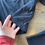 Lululemon Black LA Better Best Long Sleeve Crop Cropped Keyhole Cut Out Size 10 Photo 10