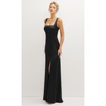 Thread Neucharm Square Neck Maxi Dress Black M Photo 6
