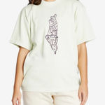 Wear The Peace Palestine Forever Heavyweight Tee Green Small NWT Photo 0